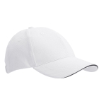 Cotton cap with metal buckle, Cottonclub white colour