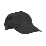 Cap with ventilation eyelets & Velcro in colours black colour