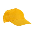 Cap with ventilation eyelets & Velcro in colours yellow colour