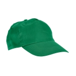 Cap with ventilation eyelets & Velcro in colours green colour