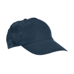 Cap with ventilation eyelets & Velcro in colours navy-blue colour