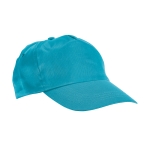 Cap with ventilation eyelets & Velcro in colours light blue colour