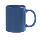 Branded ceramic mug in bright colours, 330 ml blue colour