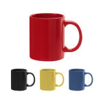 Branded ceramic mug in bright colours, 330 ml various colours