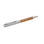 Eco-friendly pen cork metal blue ink, NatureSet natural colour third view