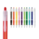 Pen in many colours with blue ink, Economy various colours