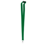 Lanyard with carabiner and safety lock green colour