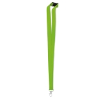 Lanyard with carabiner and safety lock lime colour