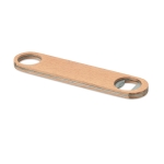 Elegant steel & wood bottle opener wood colour third view