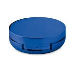 Lip balm with mirror in metal box, SPF 15 UV blue colour second view