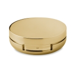 Lip balm with mirror in metal box, SPF 15 UV gold colour second view