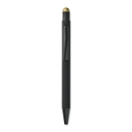 Corporate pen with push button gold colour