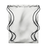 Easy secure reflective drawstring bag silver colour second view