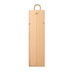 Wooden wine bottle box for gifting and Christmas promotions wood colour second view