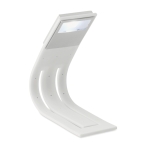 Flexible reading light in black and white white colour