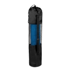 Yoga mat and bag in pink or blue for yoga studios blue colour second view