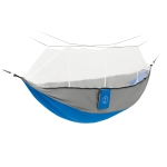 Hammock, strong nylon material with mosquito net, up to 200 kg royal blue colour main view