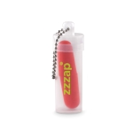 Earplugs for travel with carry case red colour second main view