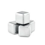 Set of metallic ice cubes in a bag black colour second view