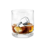 Set of metallic ice cubes in a bag black colour fourth view