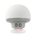 Bluetooth speaker in a mushroom shape with suction cup white colour