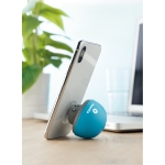 Bluetooth speaker in a mushroom shape with suction cup turquoise colour main ambient view