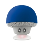 Bluetooth speaker in a mushroom shape with suction cup royal blue colour