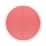 Round cotton beach towel, 180 g/m2 red colour