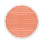 Round cotton beach towel, 180 g/m2 orange colour