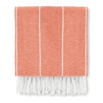 Round cotton beach towel, 180 g/m2 orange colour second view