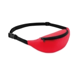 Adjustable bum bag made of 2100D polyester for runners red colour