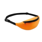 Adjustable bum bag made of 2100D polyester for runners orange colour