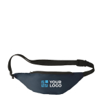 Adjustable bum bag made of 2100D polyester for runners view with print area