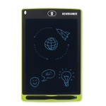 Flat LCD writing board with stylus for creativity, 8.5'' lime colour second main view