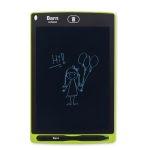 Flat LCD writing board with stylus for creativity, 8.5'' lime colour third main view