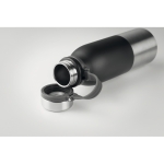 Drip-proof thermos bottle with elegant design, 600 ml black colour third view