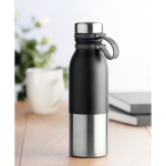 Drip-proof thermos bottle with elegant design, 600 ml black colour ambient view