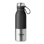 Drip-proof thermos bottle with elegant design, 600 ml black colour main view