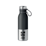 Drip-proof thermos bottle with elegant design, 600 ml view with print area