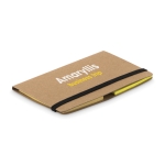 Business card holder, notepad & post-it notes, markers beige colour third main view