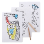 Original children's colouring set with pages beige colour fifth view