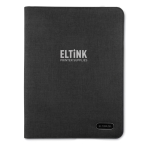 Polyester writing folder with notepad for meetings, A4 black colour second main view