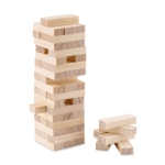 Wooden skill game of tower building for the whole family wood colour second view