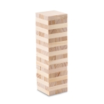 Wooden skill game of tower building for the whole family wood colour third view