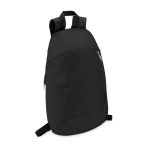 Backpack for hiking made of polyester black colour second view