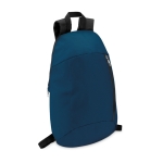 Backpack for hiking made of polyester blue colour second view