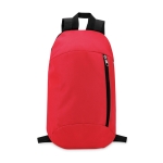 Backpack for hiking made of polyester red colour