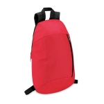 Backpack for hiking made of polyester red colour second view