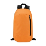 Backpack for hiking made of polyester orange colour