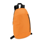 Backpack for hiking made of polyester orange colour second view